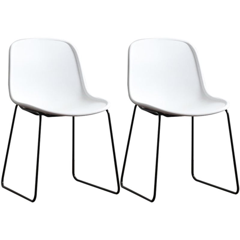 Seitstuhl für industriellen Stil Set Esszimmer Seitenstuhl Set mit Metallbeinen