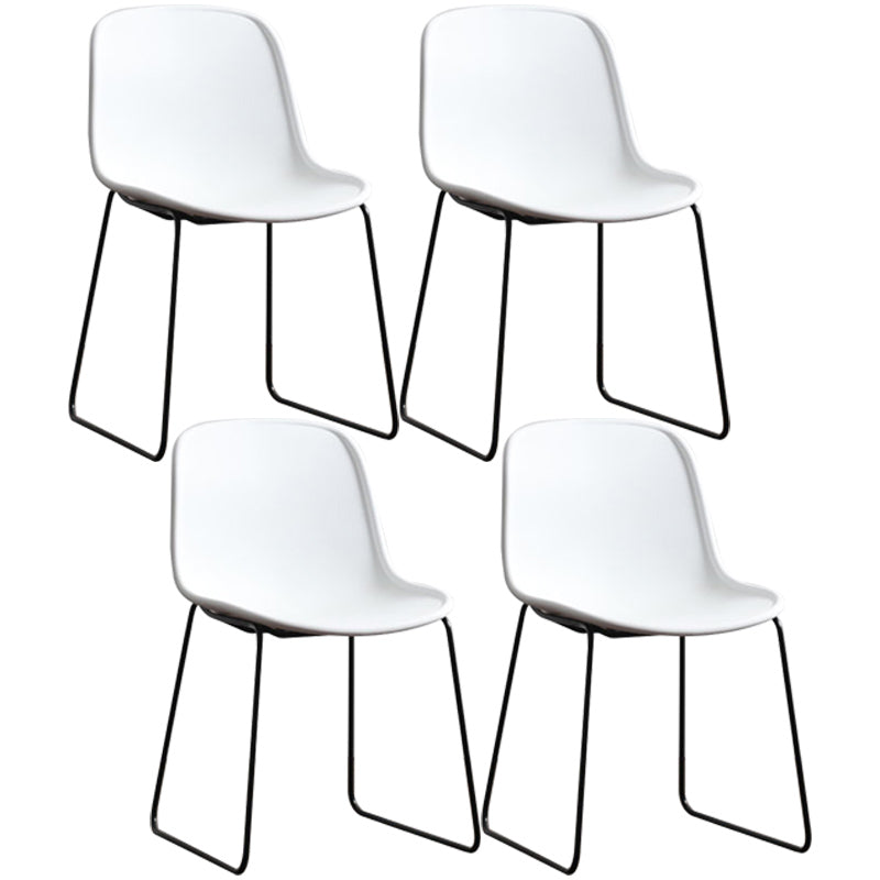 Seitstuhl für industriellen Stil Set Esszimmer Seitenstuhl Set mit Metallbeinen