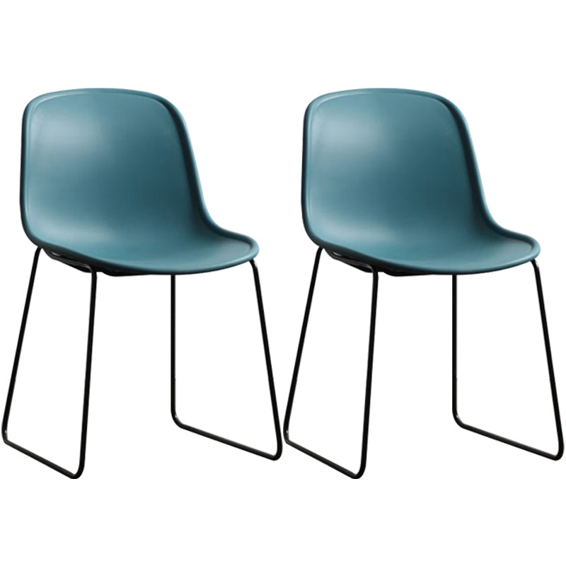 Seitstuhl für industriellen Stil Set Esszimmer Seitenstuhl Set mit Metallbeinen