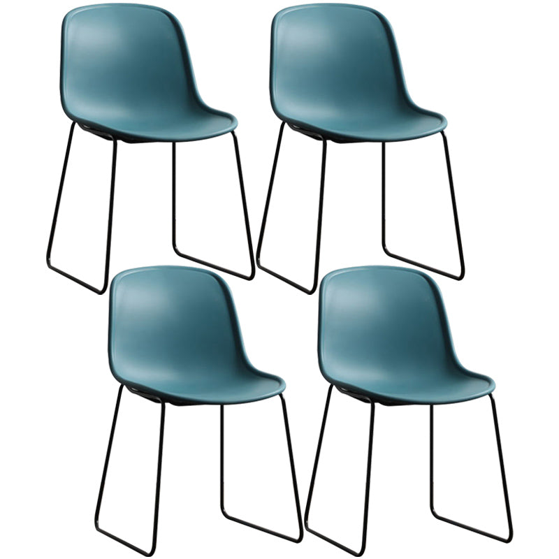 Seitstuhl für industriellen Stil Set Esszimmer Seitenstuhl Set mit Metallbeinen