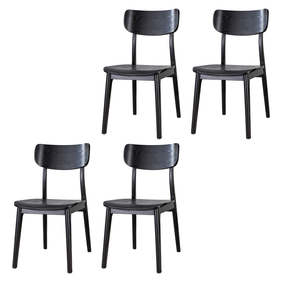 Wood Industrial Style Dining Chair Indoor-Outdoor Open Back Dining Side Chair
