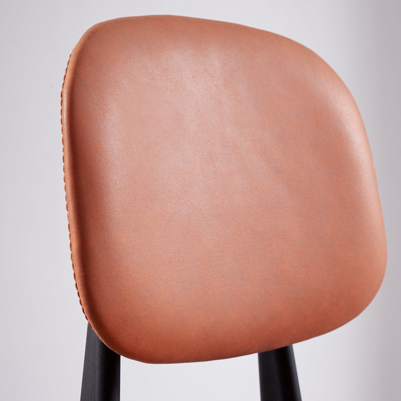 Nordic Style Armless Metal Dining Room Chair Open Back Dining Side Chair