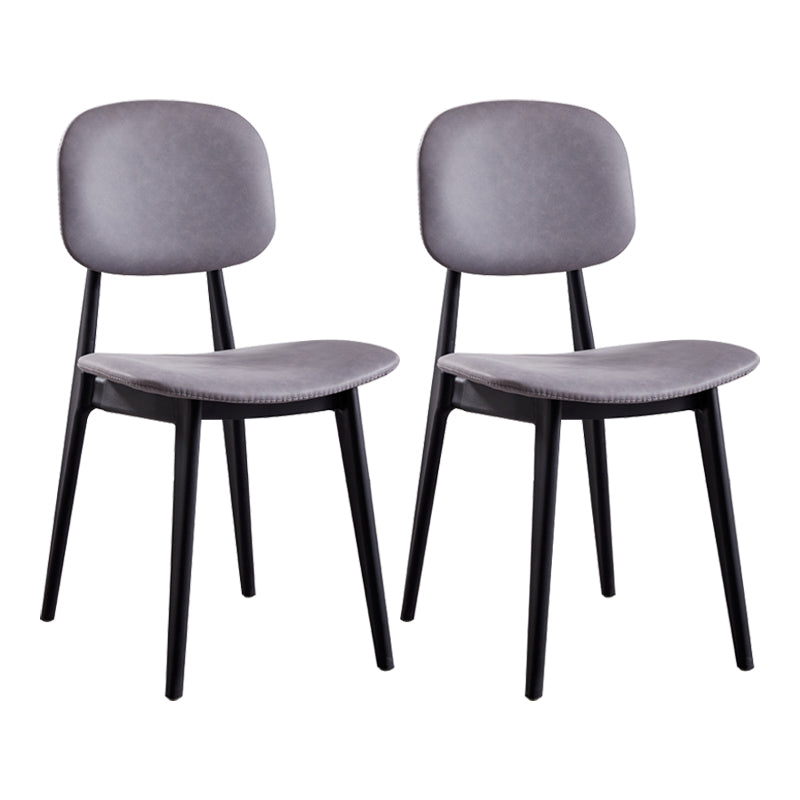 Nordic Style Armless Metal Dining Room Chair Open Back Dining Side Chair