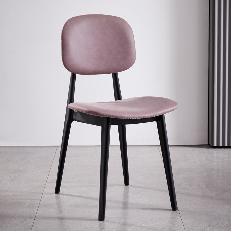 Nordic Style Armless Metal Dining Room Chair Open Back Dining Side Chair