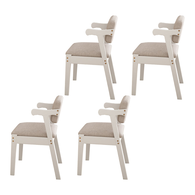 Contemporary Wood Indoor Open Back Dining Side Chair 20'' Wide Dining Chair
