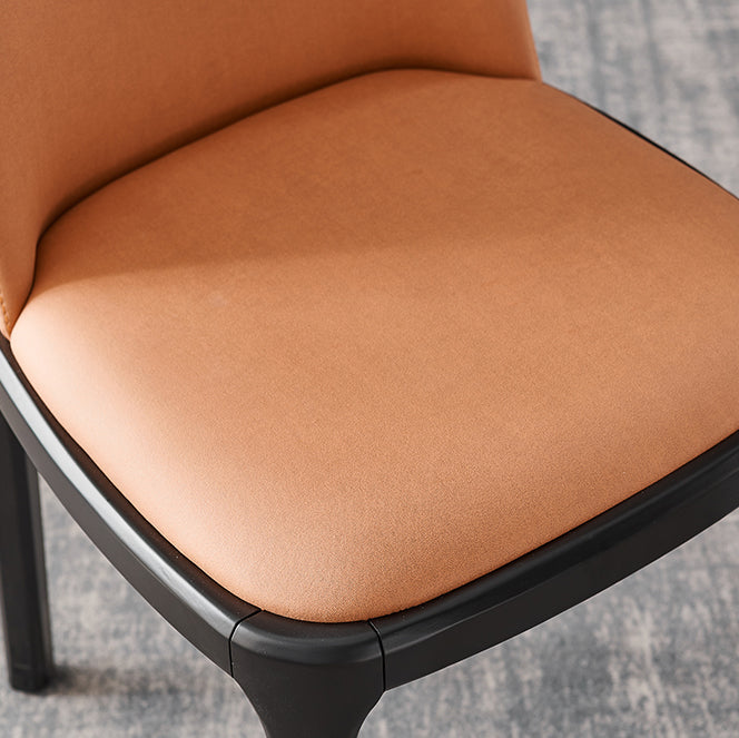 Contemporary Side Chair Dining Room Side Chair Set with Solid Wood Legs