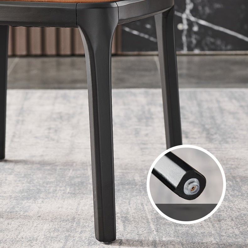 Contemporary Side Chair Dining Room Side Chair Set with Solid Wood Legs