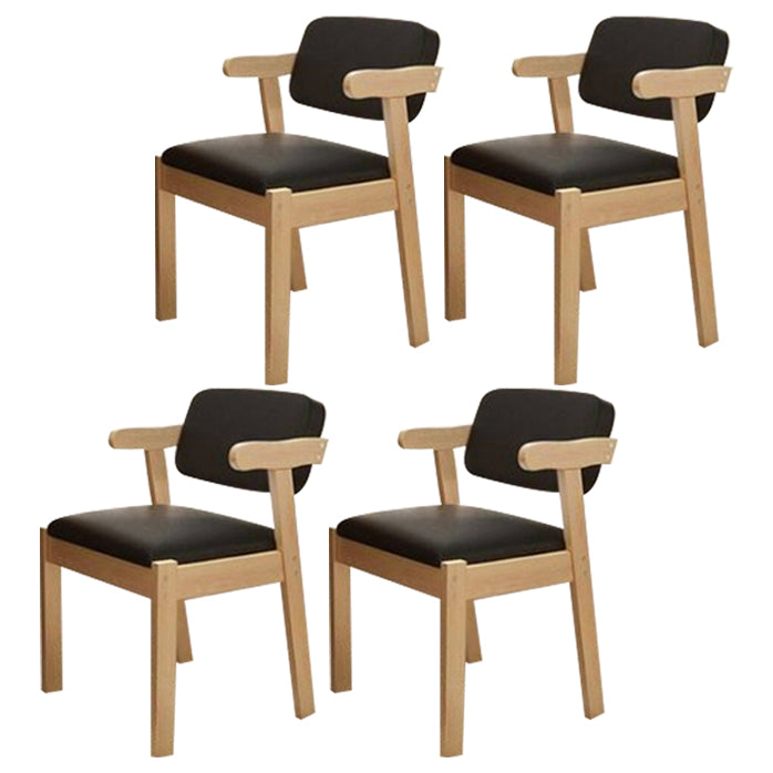 Contemporary Dining Side Chair Solid Wood Open Back Dining Side Chairs