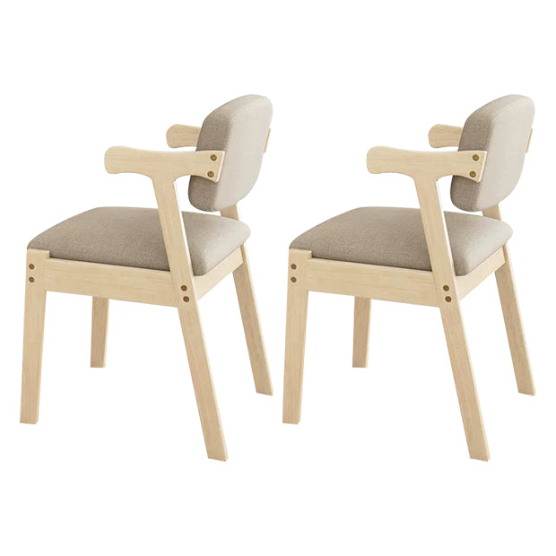 Contemporary Dining Side Chair Solid Wood Open Back Dining Side Chairs