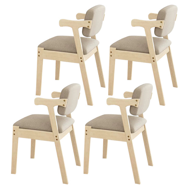Contemporary Dining Side Chair Solid Wood Open Back Dining Side Chairs