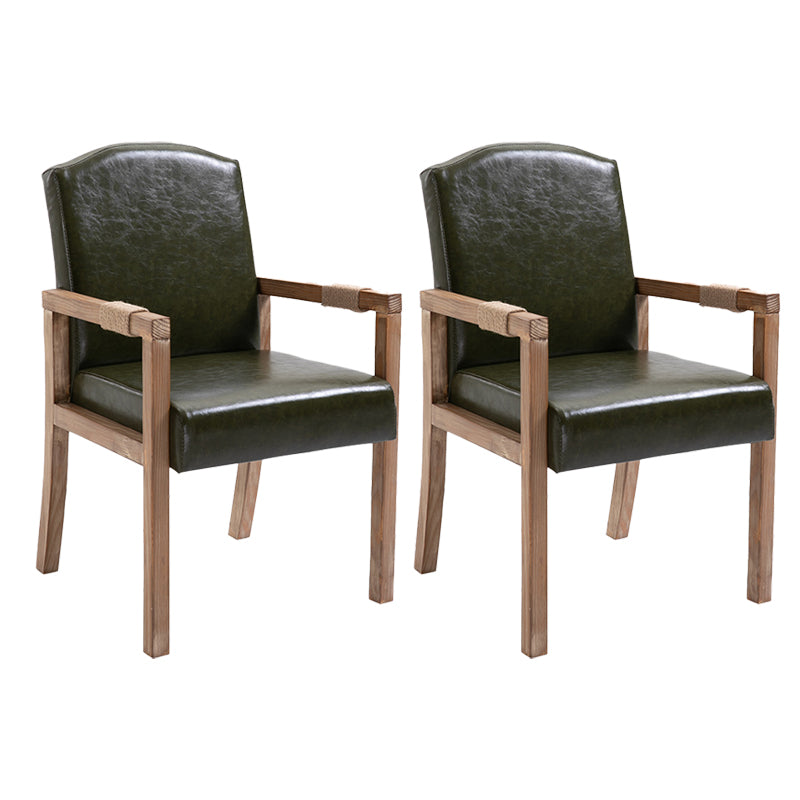 Fauteuil de salle à manger en bois avec coussin de couleur, chaise Parsons pour la maison
