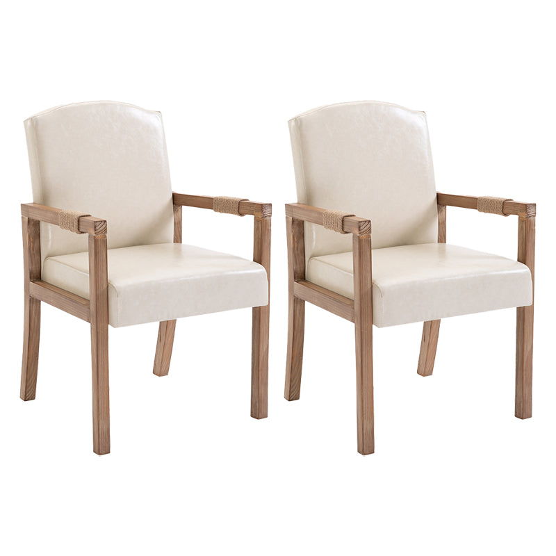 Fauteuil de salle à manger en bois avec coussin de couleur, chaise Parsons pour la maison