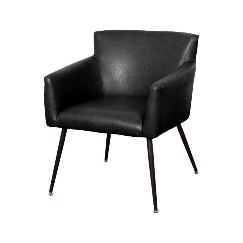 Contemporary Chairs Kitchen Parsons Dining Armchair with Carbon Steel Legs