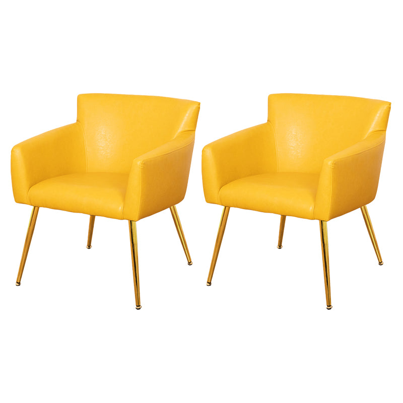 Contemporary Chairs Kitchen Parsons Dining Armchair with Carbon Steel Legs