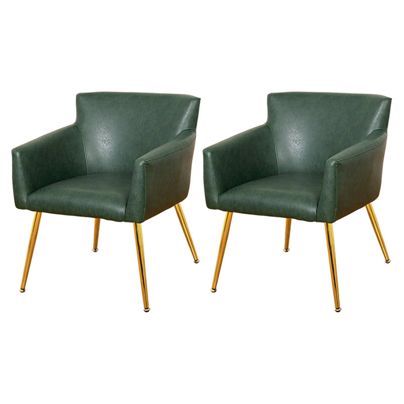 Contemporary Chairs Kitchen Parsons Dining Armchair with Carbon Steel Legs