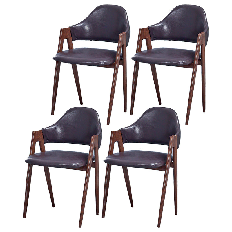 Chaise de salle à manger en bois de style Glam, chaise de salle à manger au fini mat pour salle à manger