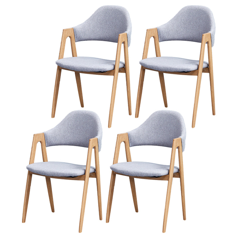 Chaise de salle à manger en bois de style Glam, chaise de salle à manger au fini mat pour salle à manger