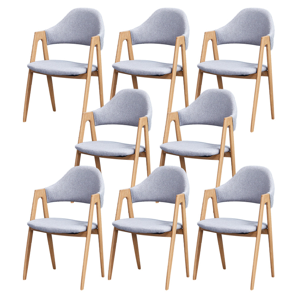 Chaise de salle à manger en bois de style Glam, chaise de salle à manger au fini mat pour salle à manger