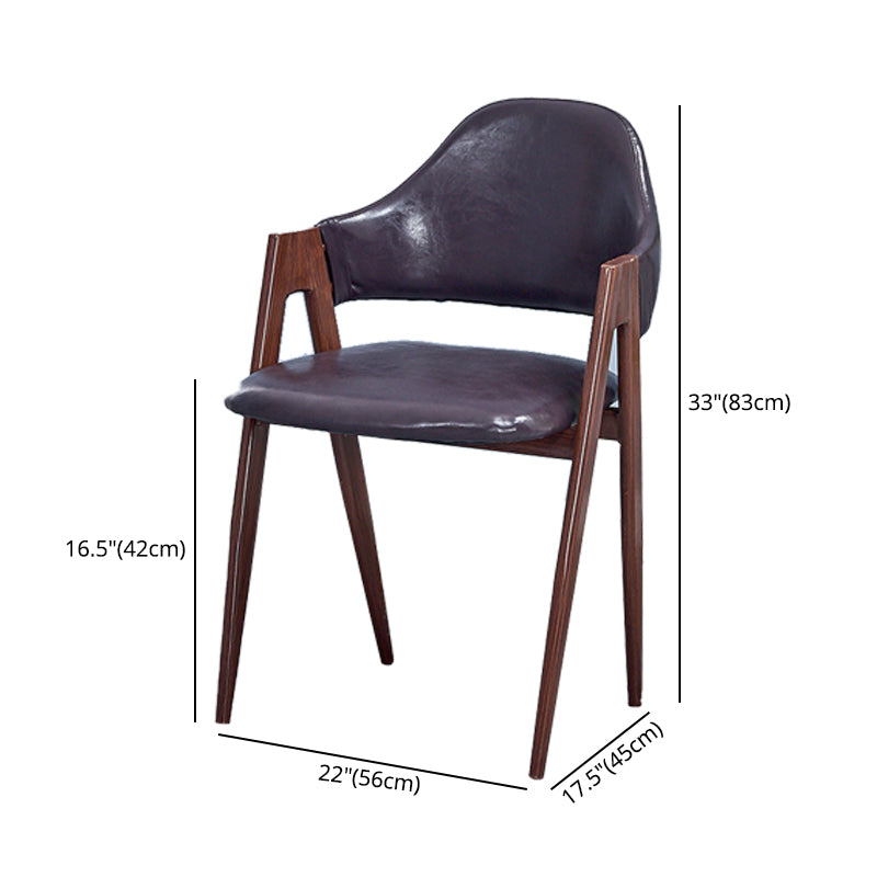 Chaise de salle à manger en bois de style Glam, chaise de salle à manger au fini mat pour salle à manger