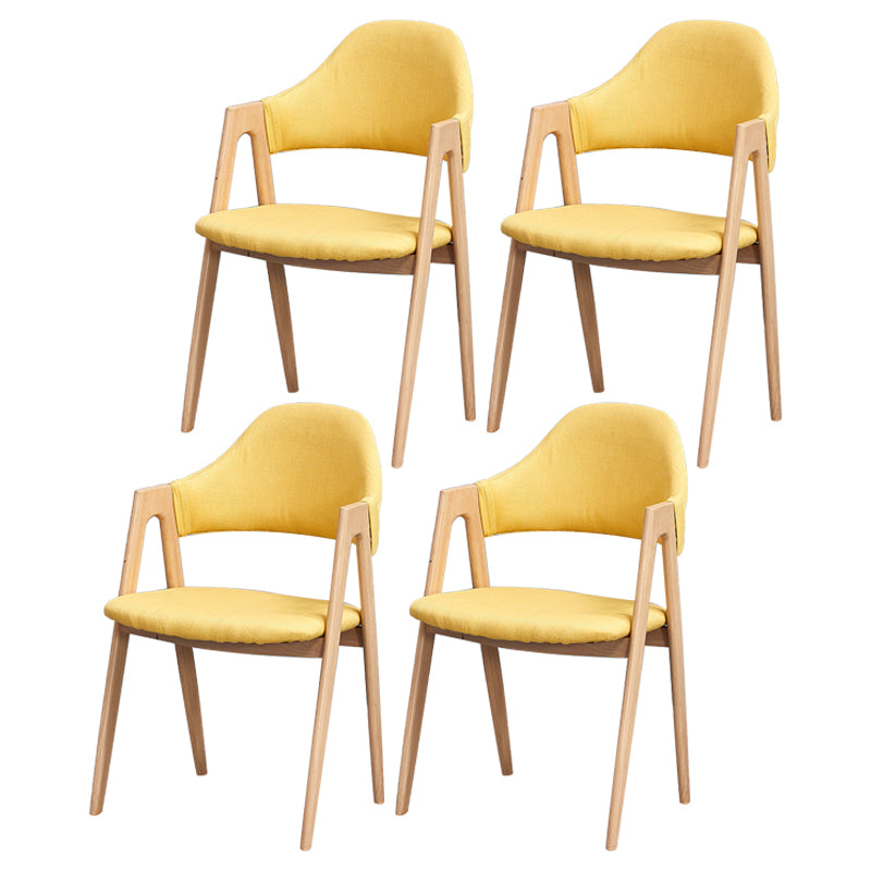 Chaise de salle à manger en bois de style Glam, chaise de salle à manger au fini mat pour salle à manger