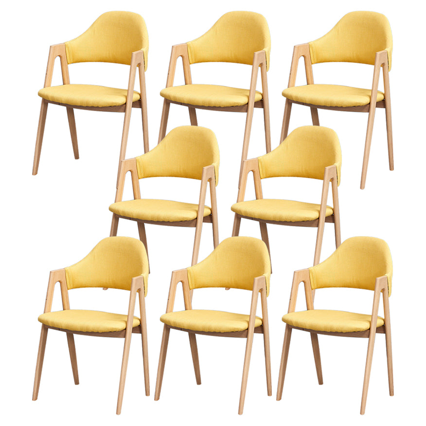 Chaise de salle à manger en bois de style Glam, chaise de salle à manger au fini mat pour salle à manger