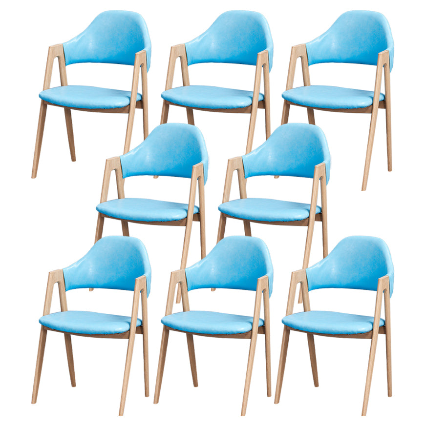 Chaise de salle à manger en bois de style Glam, chaise de salle à manger au fini mat pour salle à manger