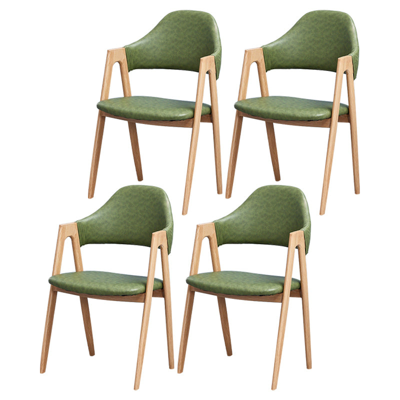 Chaise de salle à manger en bois de style Glam, chaise de salle à manger au fini mat pour salle à manger