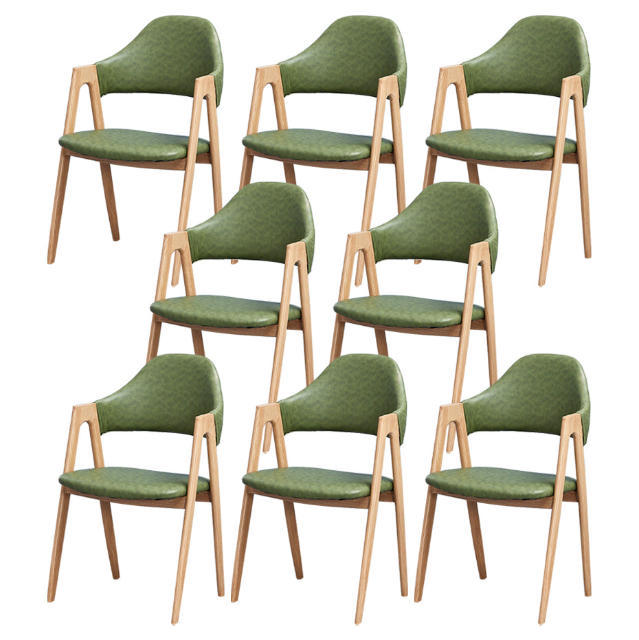 Chaise de salle à manger en bois de style Glam, chaise de salle à manger au fini mat pour salle à manger