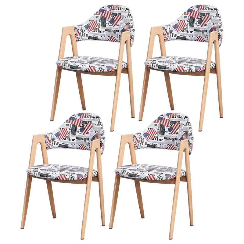 Chaise de salle à manger en bois de style Glam, chaise de salle à manger au fini mat pour salle à manger