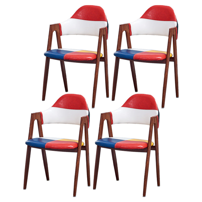 Chaise de salle à manger en bois de style Glam, chaise de salle à manger au fini mat pour salle à manger
