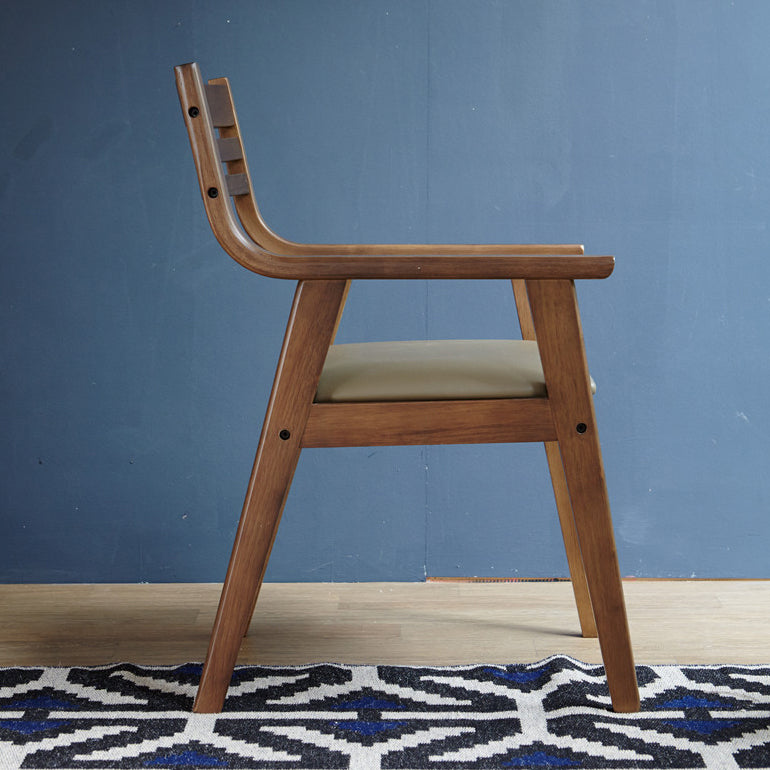Traditional Solid Wood Dining Room Chair Ladder Back Side Chair for Home Use