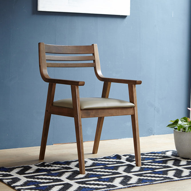 Traditional Solid Wood Dining Room Chair Ladder Back Side Chair for Home Use
