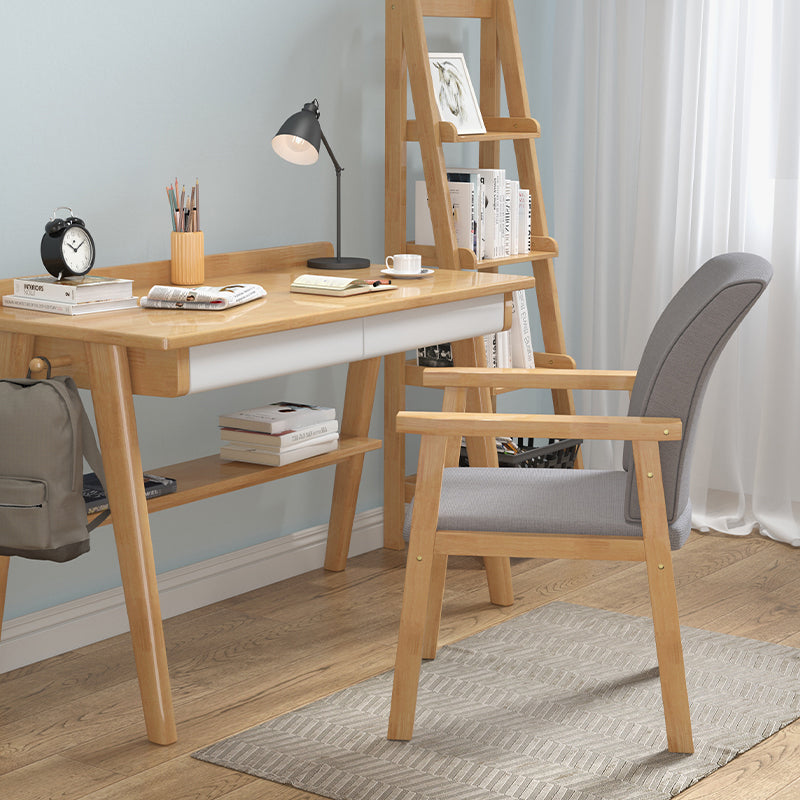 Wooden Contemporary Style Dining Arm Chair Indoor Kitchen Side Chairs of 18'' Wide