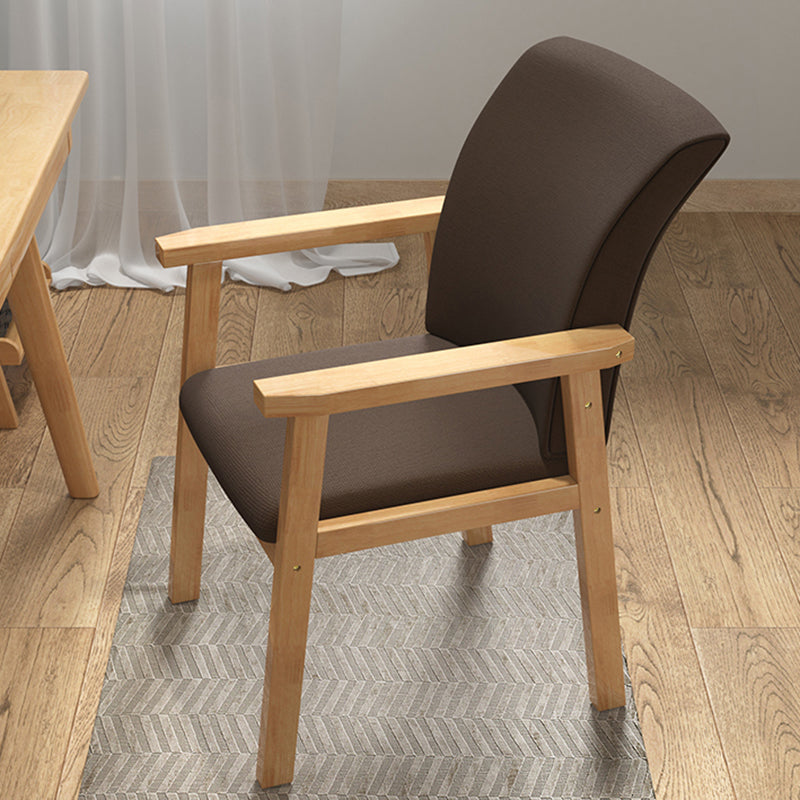 Wooden Contemporary Style Dining Arm Chair Indoor Kitchen Side Chairs of 18'' Wide