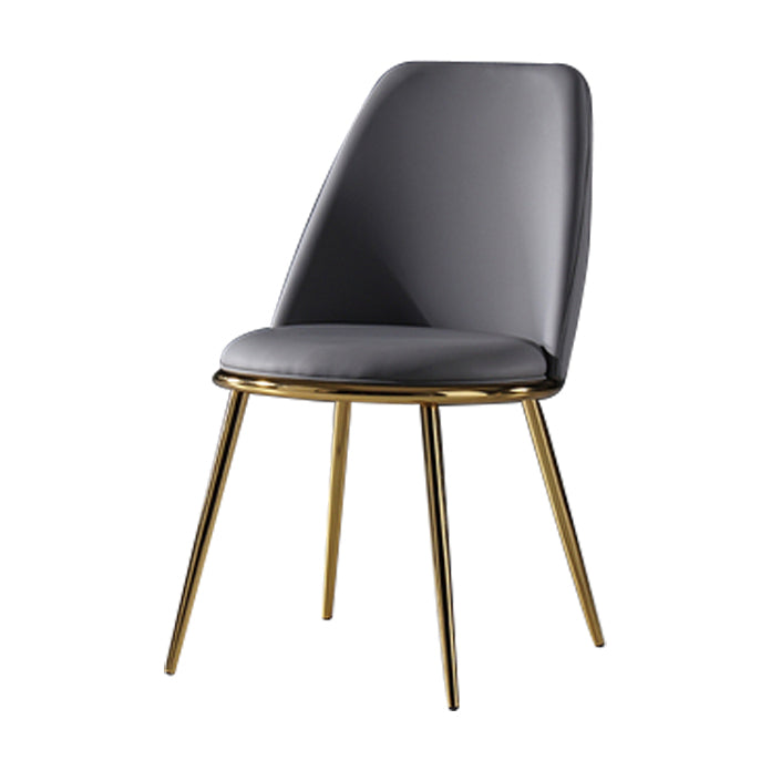 Metal Scandinavian Restaurant Side Chair Parsons Matte Finish Dining Chair