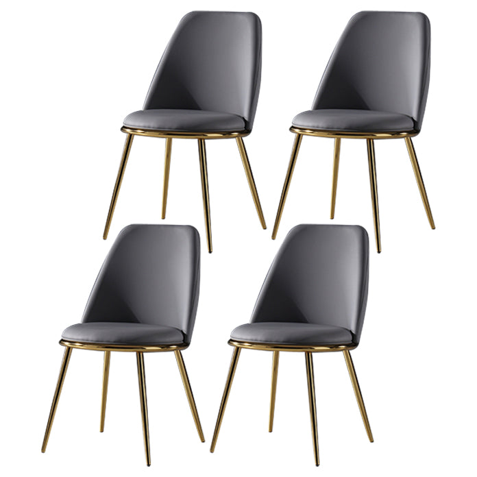Metal Scandinavian Restaurant Side Chair Parsons Matte Finish Dining Chair