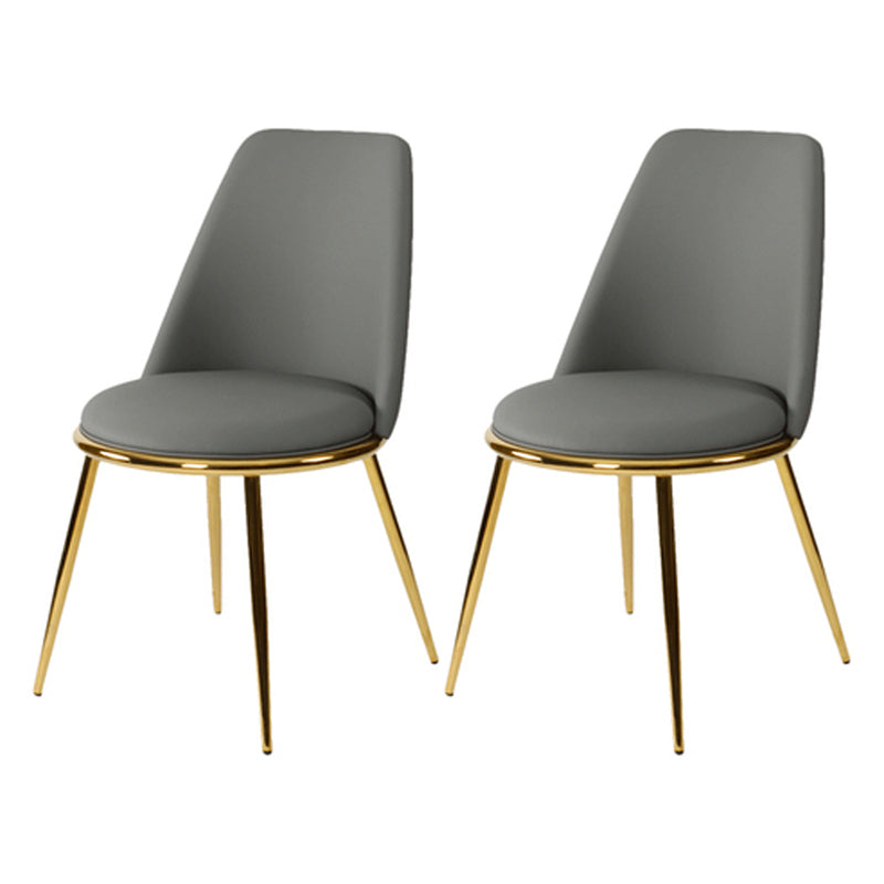 Metal Scandinavian Restaurant Side Chair Parsons Matte Finish Dining Chair