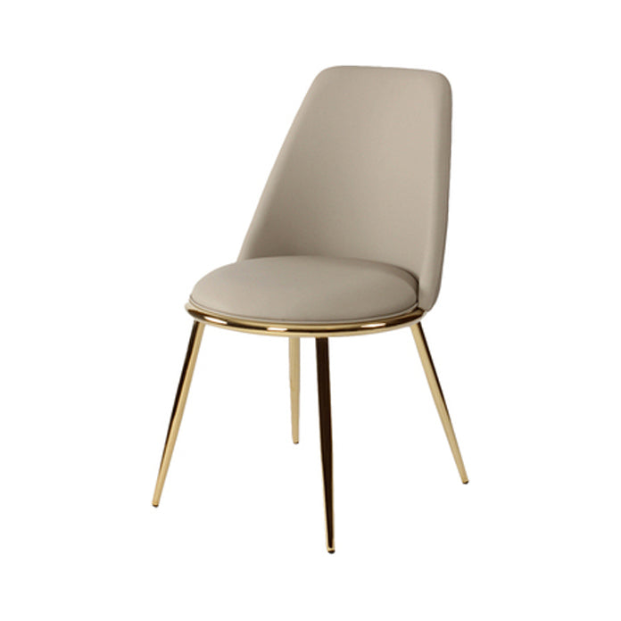 Metal Scandinavian Restaurant Side Chair Parsons Matte Finish Dining Chair