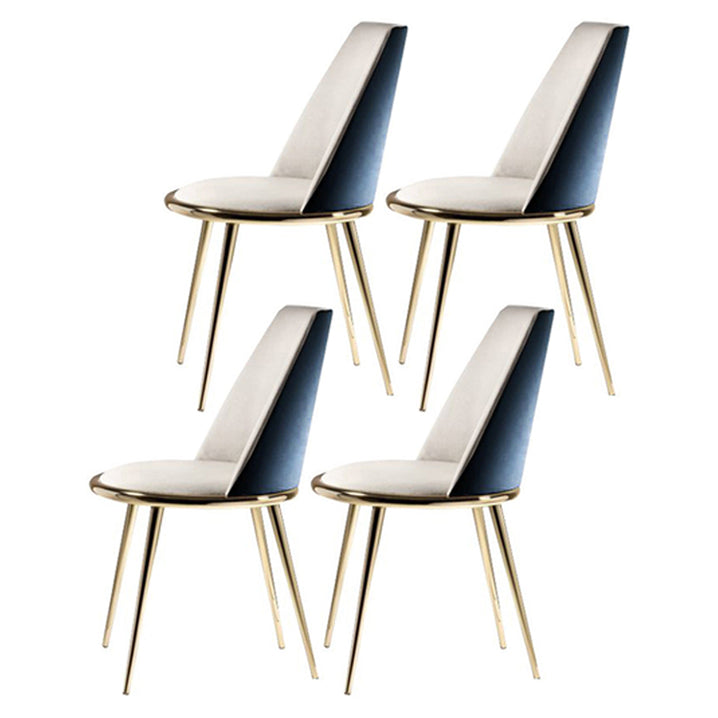 Metal Scandinavian Restaurant Side Chair Parsons Matte Finish Dining Chair