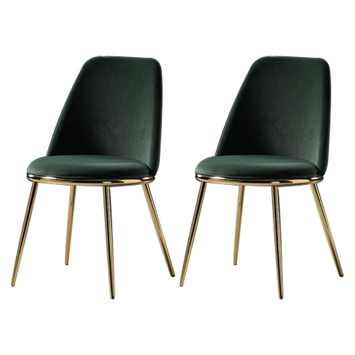 Metal Scandinavian Restaurant Side Chair Parsons Matte Finish Dining Chair