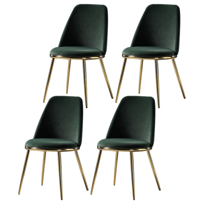 Metal Scandinavian Restaurant Side Chair Parsons Matte Finish Dining Chair