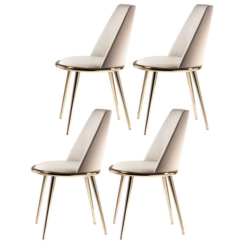 Metal Scandinavian Restaurant Side Chair Parsons Matte Finish Dining Chair