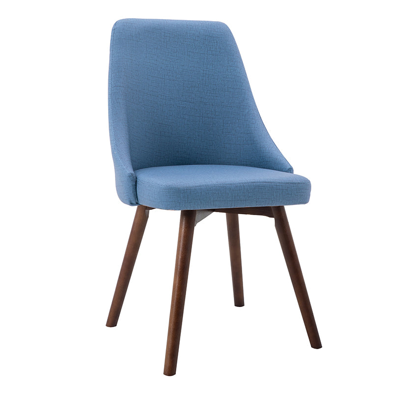 Scandinavian Beech Upholstered Side Chair Parsons Dining Chair for Home