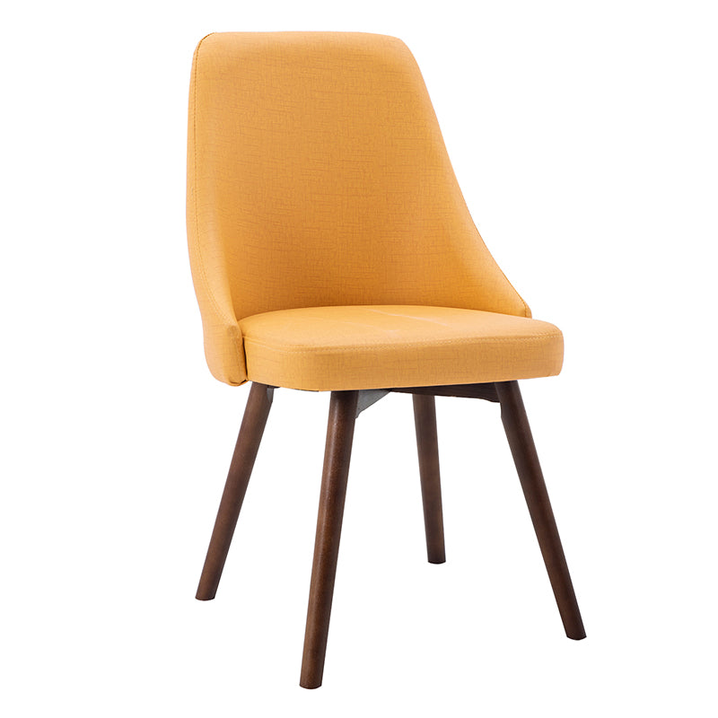 Scandinavian Beech Upholstered Side Chair Parsons Dining Chair for Home