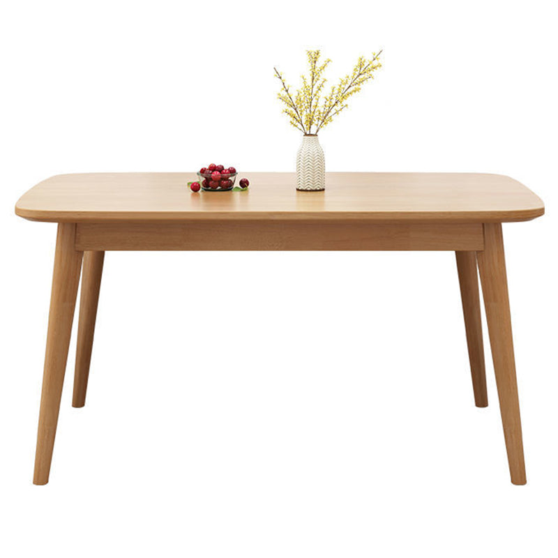 Moderner Stil Massivholz Esstisch Brauner Rechtecktisch für Küchen -Esszimmer, 47 "L x 29,5" H