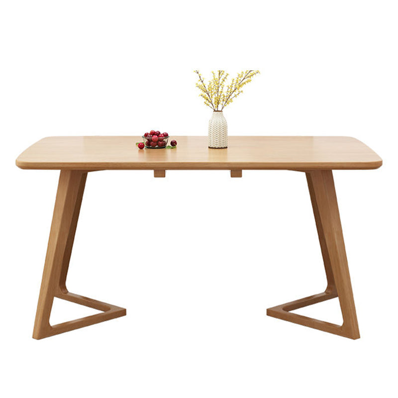 Moderner Stil Massivholz Esstisch Brauner Rechtecktisch für Küchen -Esszimmer, 47 "L x 29,5" H