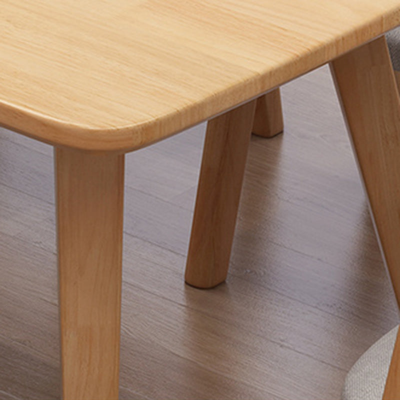 Moderner Stil Massivholz Esstisch Brauner Rechtecktisch für Küchen -Esszimmer, 47 "L x 29,5" H