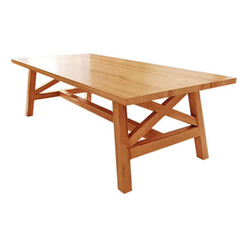 Rechthoek Pine vaste houten tafel moderne eettafel met bok met een restaurant voor restaurant