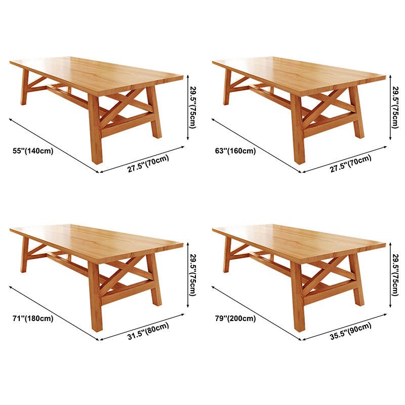 Rechthoek Pine vaste houten tafel moderne eettafel met bok met een restaurant voor restaurant