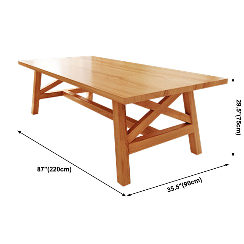 Rechthoek Pine vaste houten tafel moderne eettafel met bok met een restaurant voor restaurant